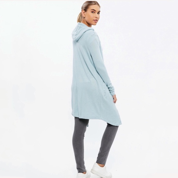 SZ SMALL & LARGE -SUPER SOFT OPEN CARDIGAN W HOOD - Picture 3 of 9